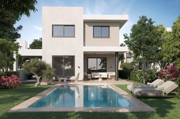 Закрытый комплекс вилл с бассейном рядом с пляжами, Агиос Тихонас, Кипр