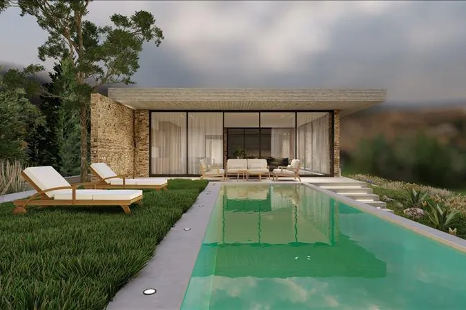 Новая вилла с бассейном и панорамным видом, Арму, Кипр