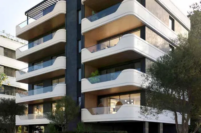 Новый стильный жилой комплекс в 500 метрах от пляжа, Гермасойя, Кипр