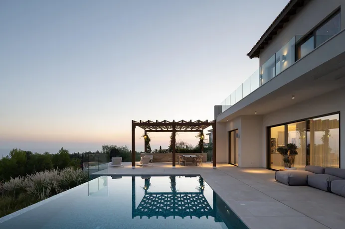 Новый комплекс вилл с бассейном и панорамным видом на море, Пейя, Кипр