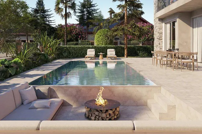 Вилла с бассейном рядом с пляжем, Гермасогейя, Кипр