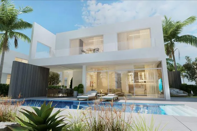 Комплекс вилл с бассейнами в 700 метрах от пляжа, Пернера, Кипр