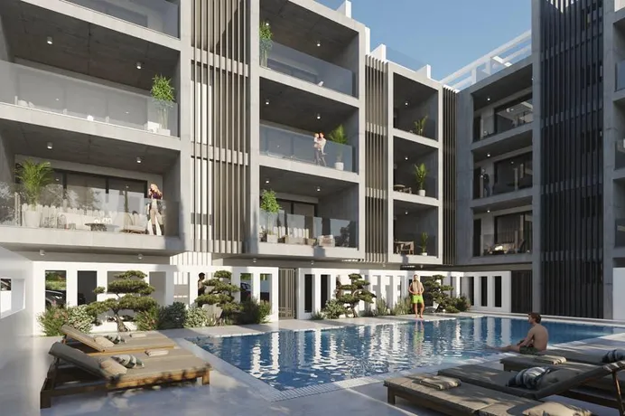 Новая малоэтажная резиденция с бассйеном и зоной отдыха, Ларнака, Кипр