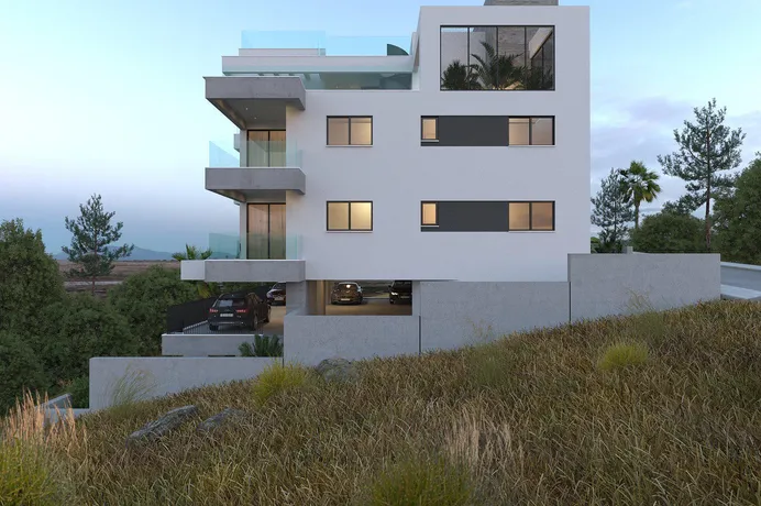 Новая резиденция с крытой парковкой рядом с автомагистралями, Агиа Фила, Кипр