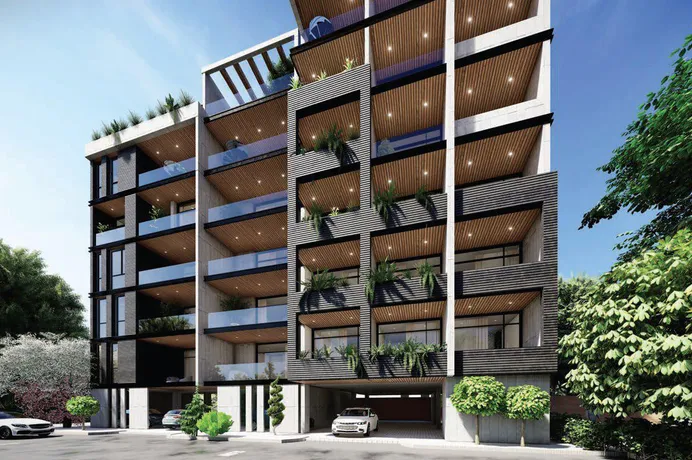 Новая малоэтажная резиденция в 3 минутах ходьбы от пляжа Финикудес, Ларнака, Кипр