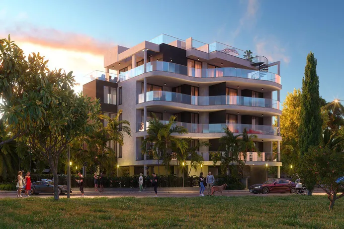 Новая закрытая резиденция с садами и парковкой рядом с пляжем, Гермасогейя, Кипр