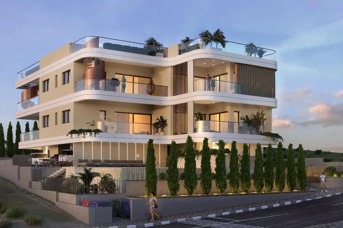 Новая резиденция с бассейном и тренажерным залом рядом с автомагистралью и пляжем, Гермасогейя, Кипр