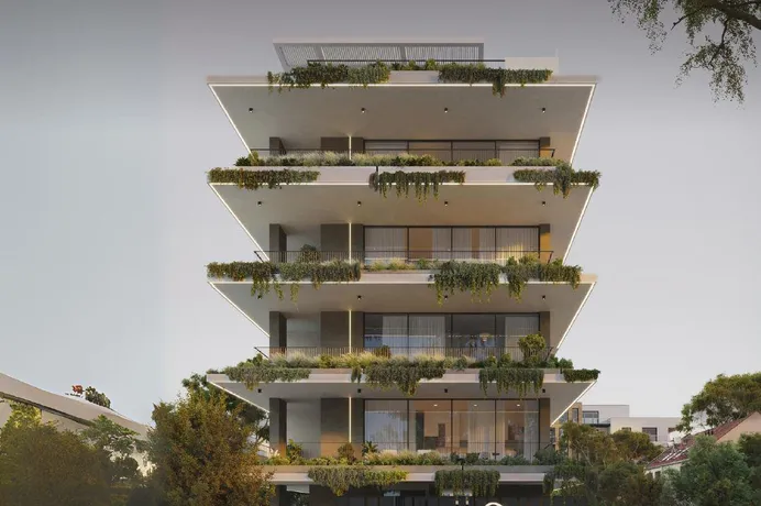 Новый комплекс апартаментов, занимающих весь этаж, рядом с пляжем, Гермасогейя, Кипр