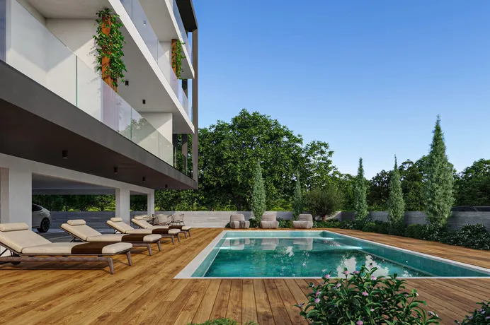 Новая резиденция с бассейном в престижном районе, рядом с морем и центром Пафоса, Кипр