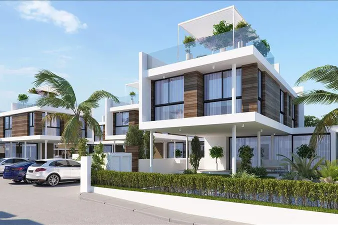 Новый комплекс вилл с садами на крыше в 500 метрах от пляжа, Пернера, Кипр