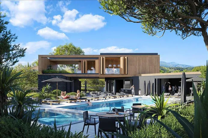 Новый жилой комплекс с садами и бассейном, Гермасогейя, Кипр