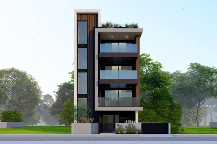 Малоэтажная резиденция с парковкой в 800 метрах от пляжа, Гермасогейя, Кипр