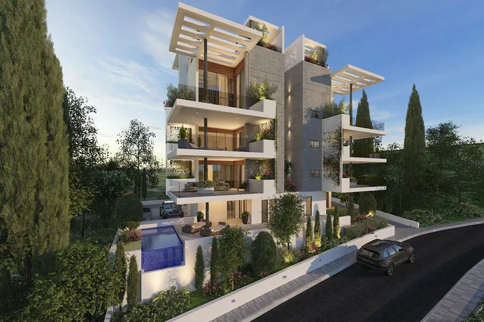 Малоэтажный проект с парковкой в 8 минутах от пляжа, Гермасогейя, Кипр