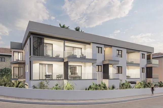 Малоэтажная резиденция с террасой на крыше рядом с пляжем и центром Пафоса, Эмба, Кипр