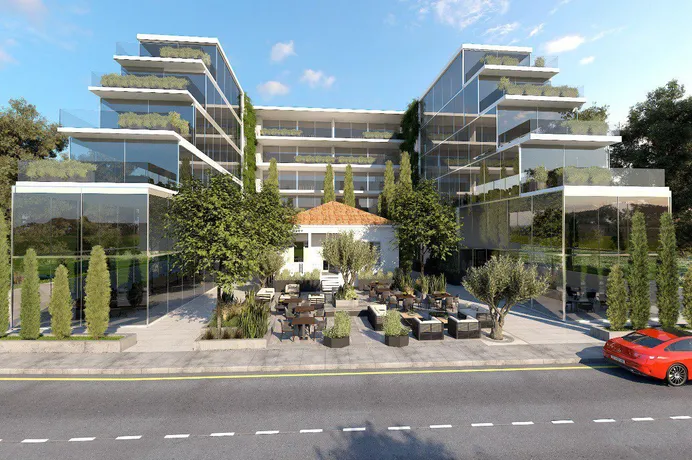 Новый жилой комплекс с бассейном и СПА в Пафосе, Кипр