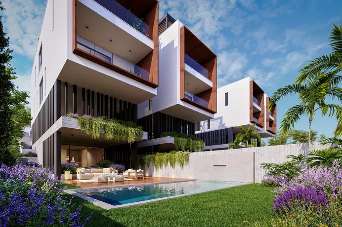 Новый комплекс вилл с бассейнами, садами и видами на море, Гермасогейя, Кипр