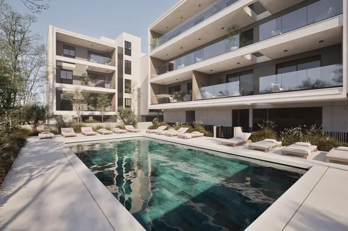 Новая закрытая резиденция с бассейном рядом с центром Лимасола, Кипр
