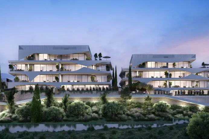 Новый малоэтажный комплекс с бассейном и зеленой зоной рядом с пляжем, Агиос Тихонас, Кипр